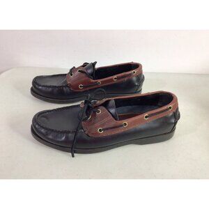 Bass Seafarer Leather Boat Shoes Preppy Loafers Mens 10.5